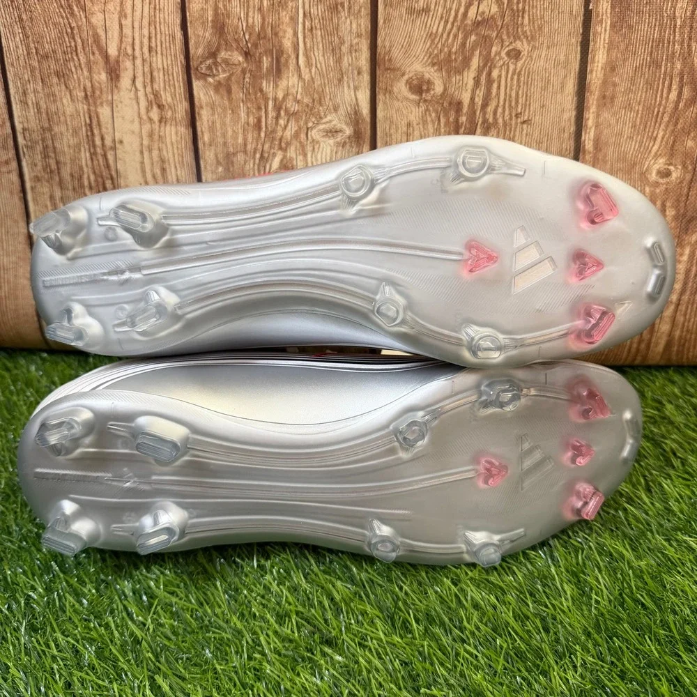Adidas F50 Messi League Soccer Cleats Mens Size 9 White Lucid Red Silver